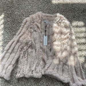 Heartloom Rosa fur cardigan